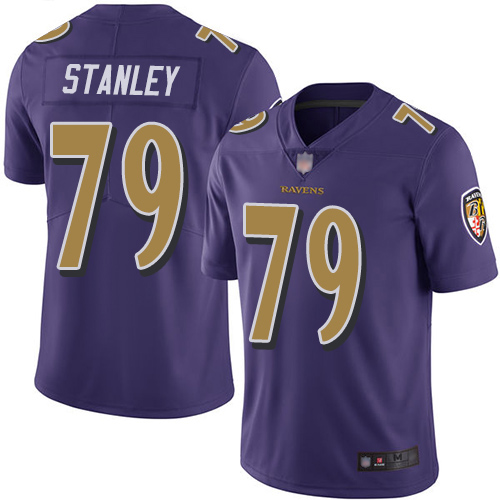 Baltimore Ravens Limited Purple Men Ronnie Stanley Jersey NFL Football #79 Rush Vapor Untouchable
